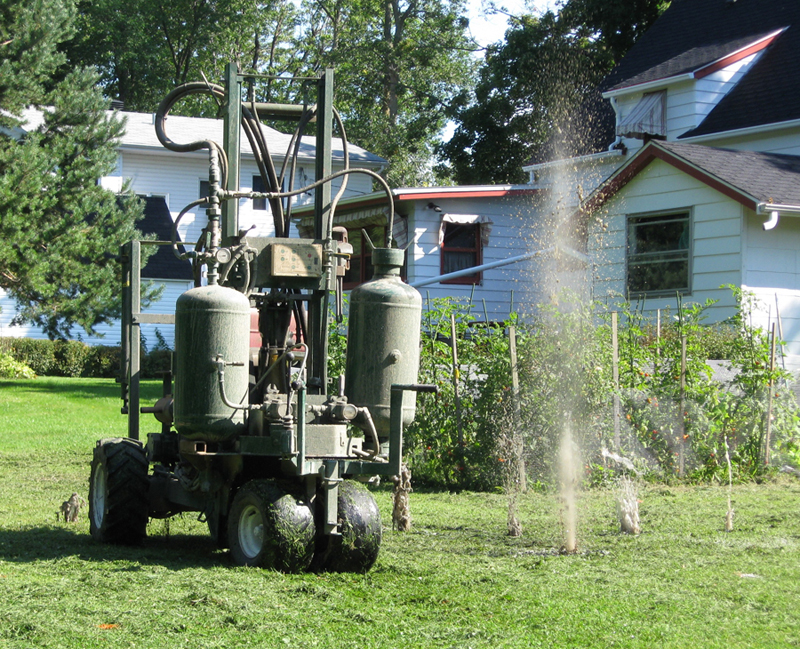 Septic field air injection